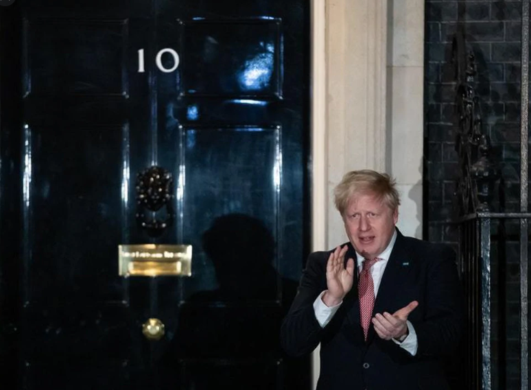 British Prime Minister Boris Johnson was taken in intensive care in hospital. Earlier he made an appearance at the door of 10 Downing Street.