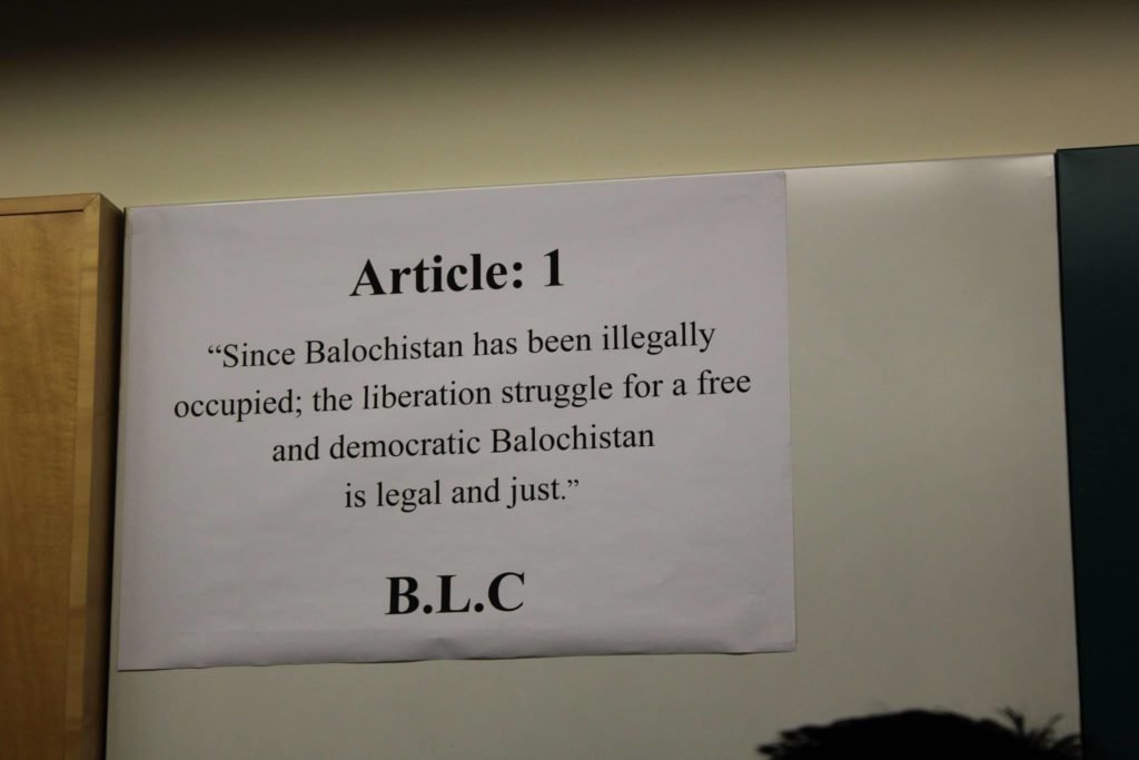 Article 1 of the Balochistan Liberation Charter