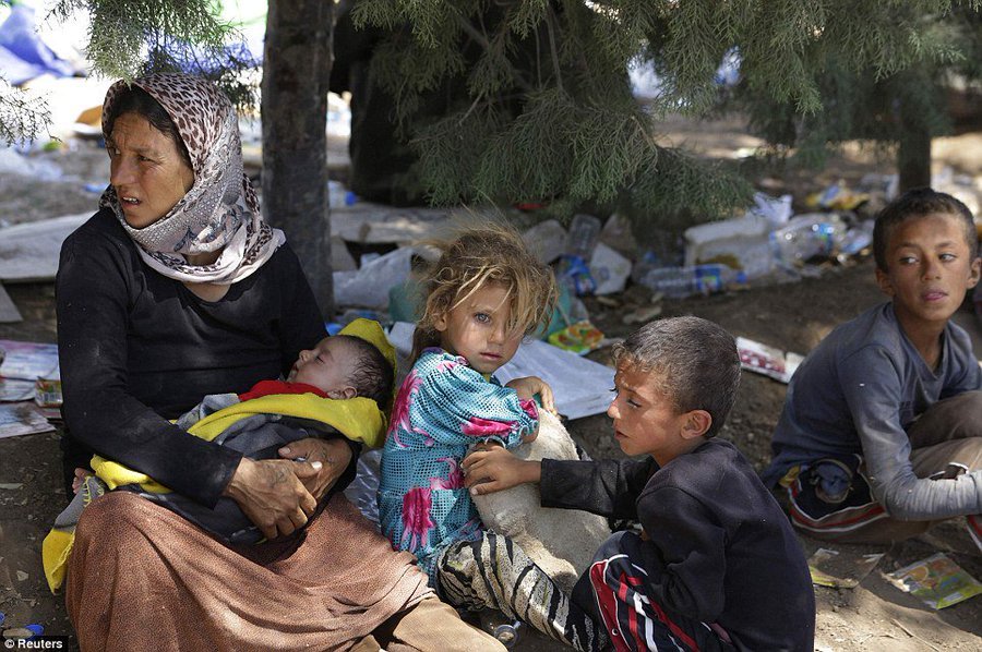 Appalling state of Yazidi survivor and her children