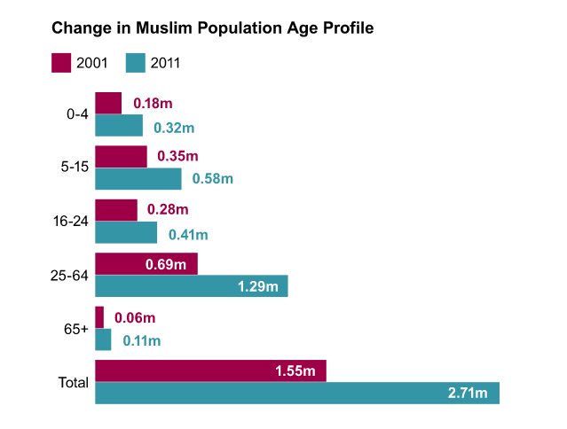 Pakistani Demographic Invasion: Change in Muslim Population Age Profile