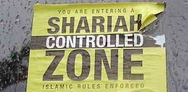 Pakistani Demographic Invasion: Posters of Sharia Controlled Zone in many places in UK