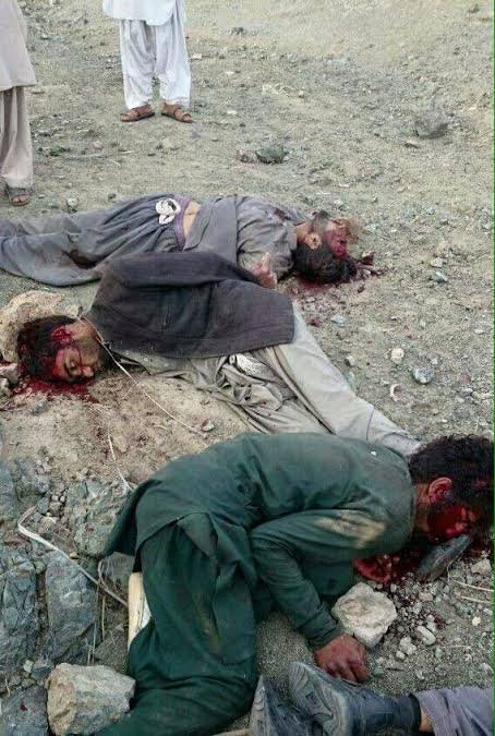 Image provided by Kahaan Baloch showing Barbarism of  Pakistani Army continues