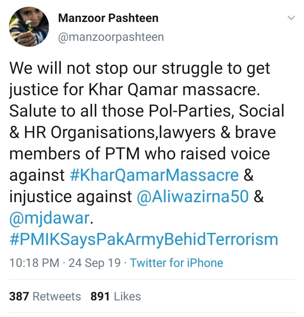  Manzoor Pashteen exposing Pakistan Hypocrisy, exposing the atrocities on Pashtun Muslims during Khar Qamar Massacre by Pakistan Army 