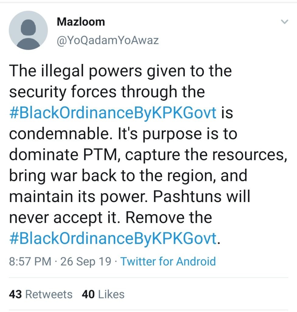 Pakistan Murderer of Muslims : Hypocrisy and Duplicity of Pakistan Exposed: A tweet by a Pashtun