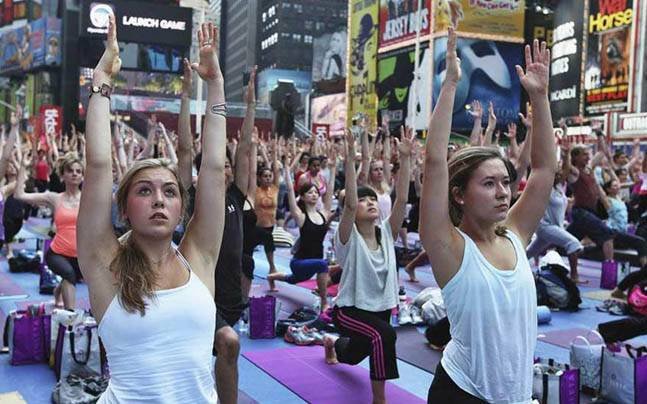 International Yoga Day: United States -  People perform Yoga irrespective of Religion.  