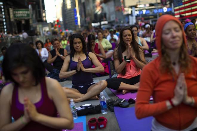 International Yoga Day - United States - People perform Yoga irrespective of Religion. 
