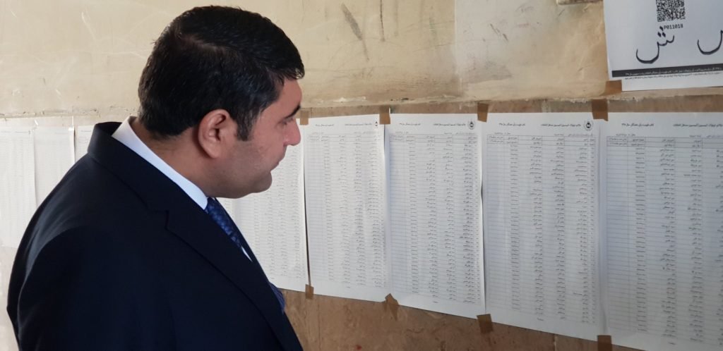 Afghan Election 2019: First time voter lists have been posted outside polling stations.