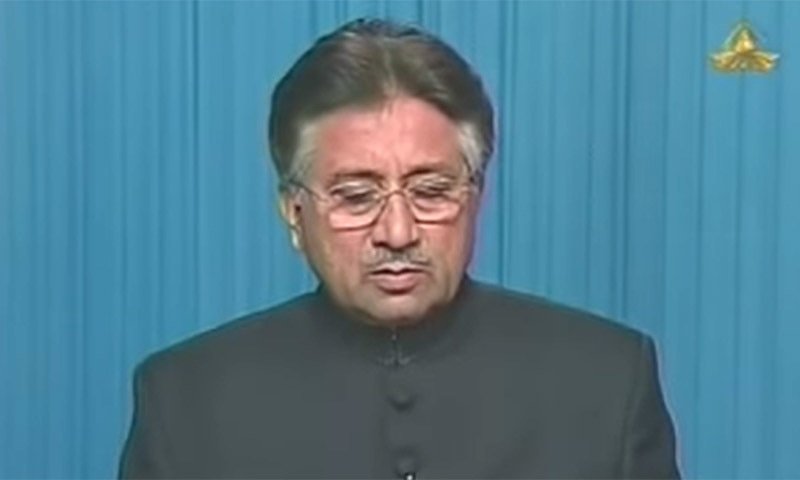 On November 3, 2007, Ex-Army Chief General Pervez Musharraf declares a state of emergency and suspends the 1973 Constitution. — Screengrab courtesy Al-Jazeera video