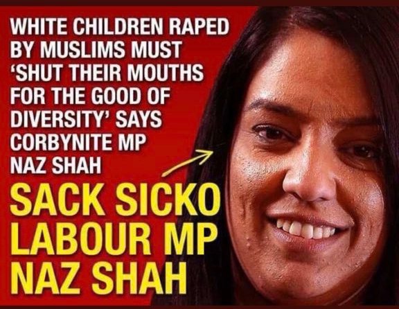 One of the Memes floating on Social Media by people offended by the controversial Retweet of Pakistani Muslim MP Naz Shah.